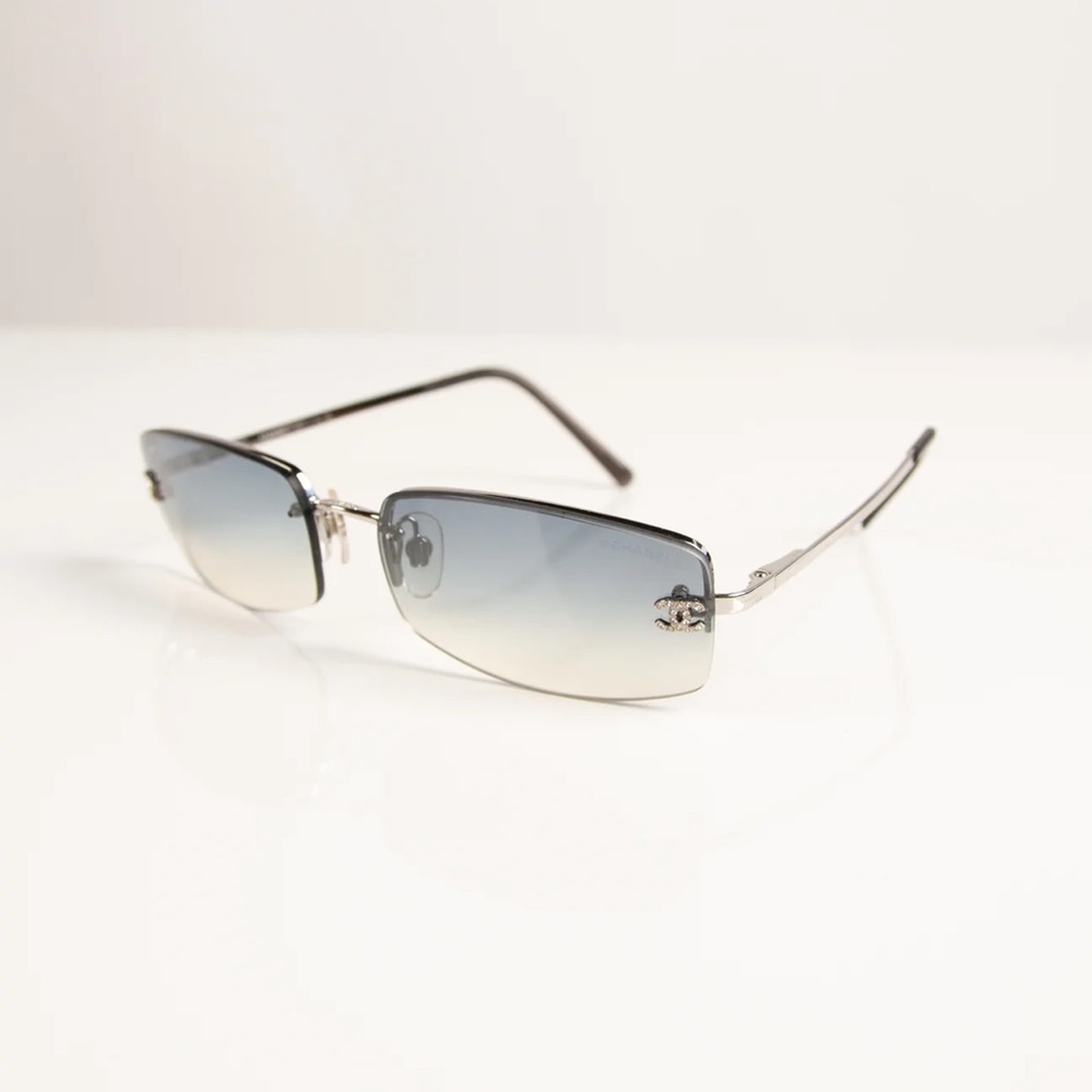 Vintage Chanel 'CC' Diamente Sunglasses